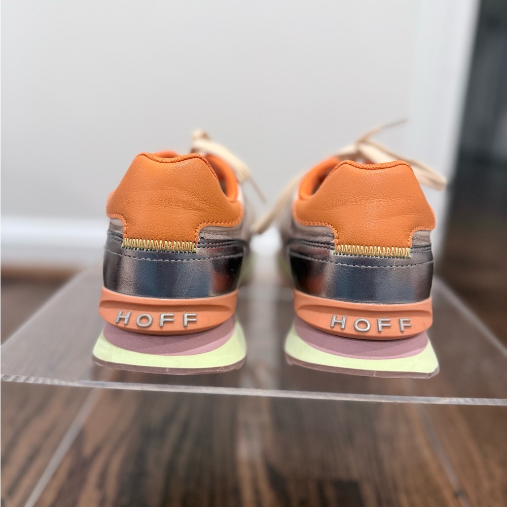 Hoff Women’s City Casual Sneaker Beige Earth Silver Peach Size 8 - Picture 5 of 10